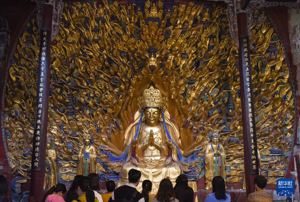 kaiyun开云网站 Kaiyun开云世界文化遗产大足石刻景区旅游人气旺(图5)